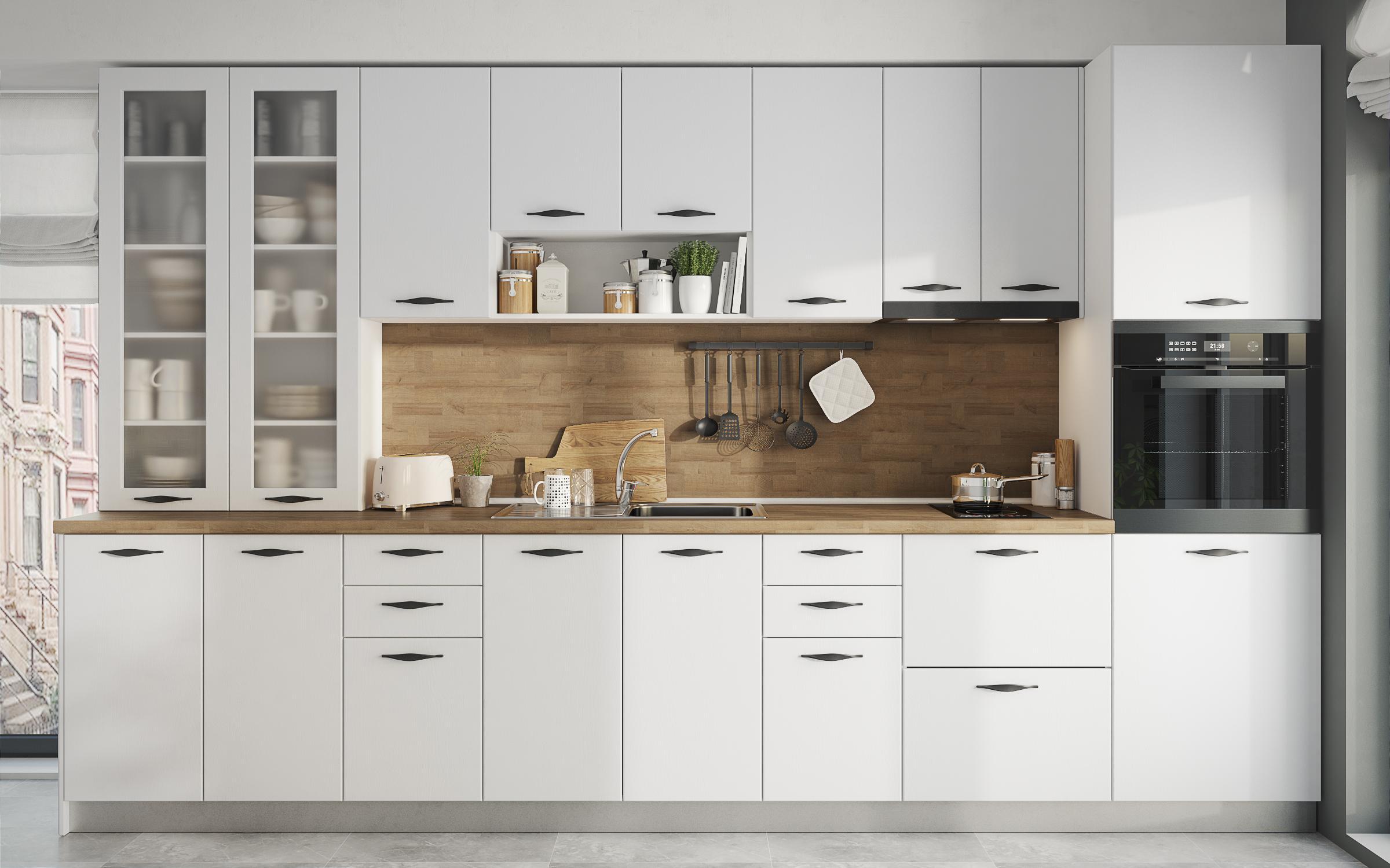 Kitchen cabinet Simon 32, white  2